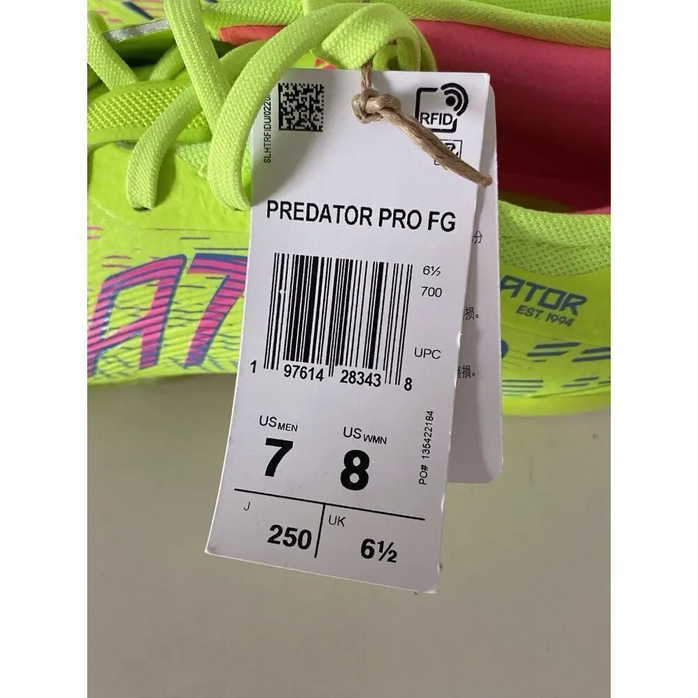 Adidas Predator 24 Pro FG Soccer Cleats Mystic Victory Pack JH6467 Men’s 7 W 8‎
